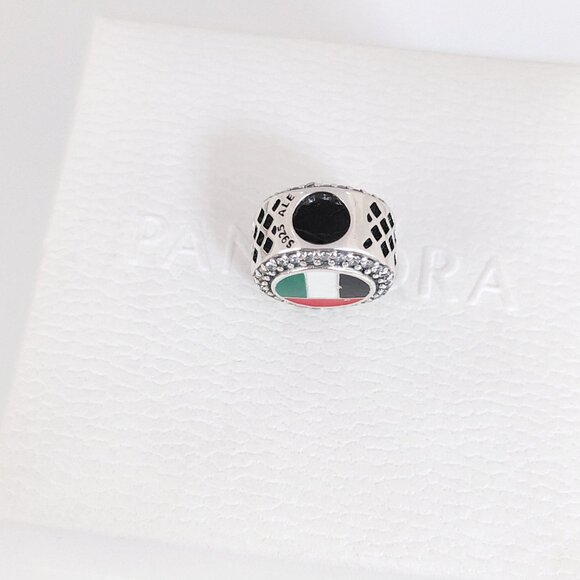 Pandora United Arab Emirates Flag Bead Charm Bracelet Pendant S925 Silver - Picture 6 of 8